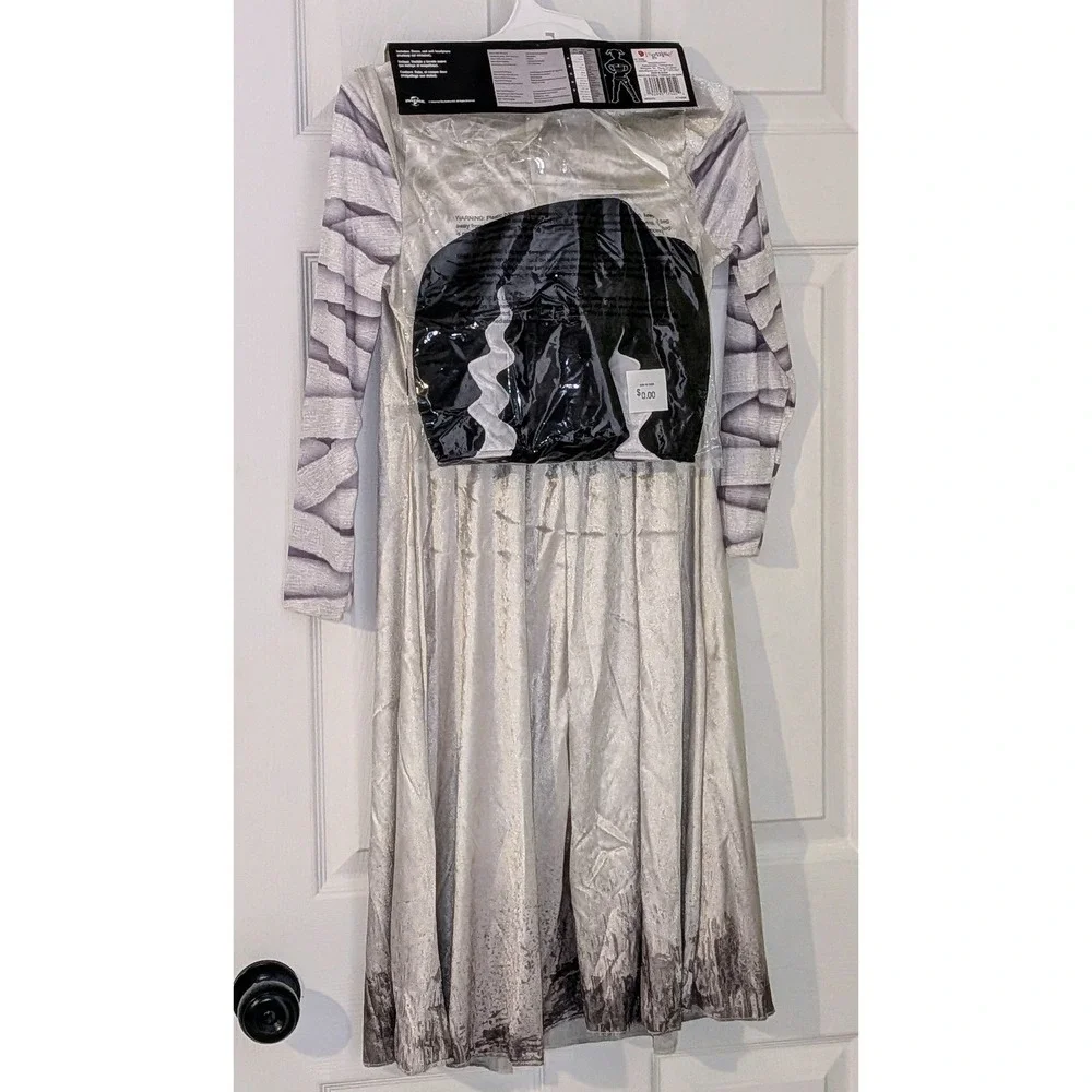 Universal Monsters Bride of Frankenstein Costume Halloween Child Size S 4-6X NEW